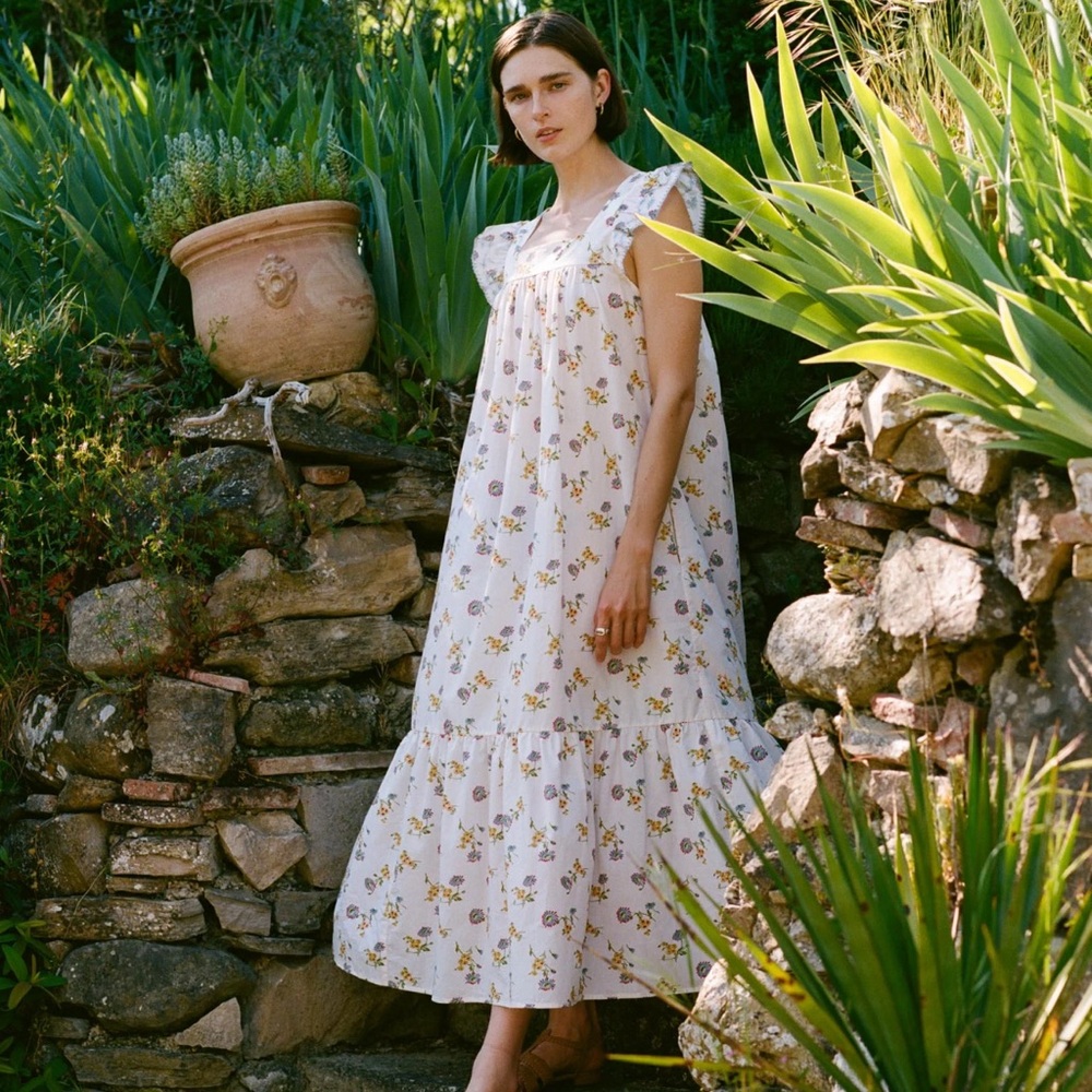 NWT Christy Dawn Benny Dress in Alabaster Daisy Sz S - Picture 4 of 7
